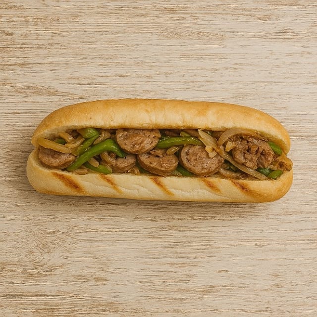 Sausage, Peppers & Onions Sub.